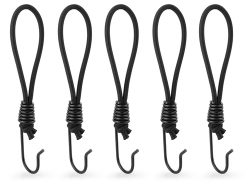 Haczyk z gumką do mocowania banerów 5 mm / 21 cm /  5 sztuk